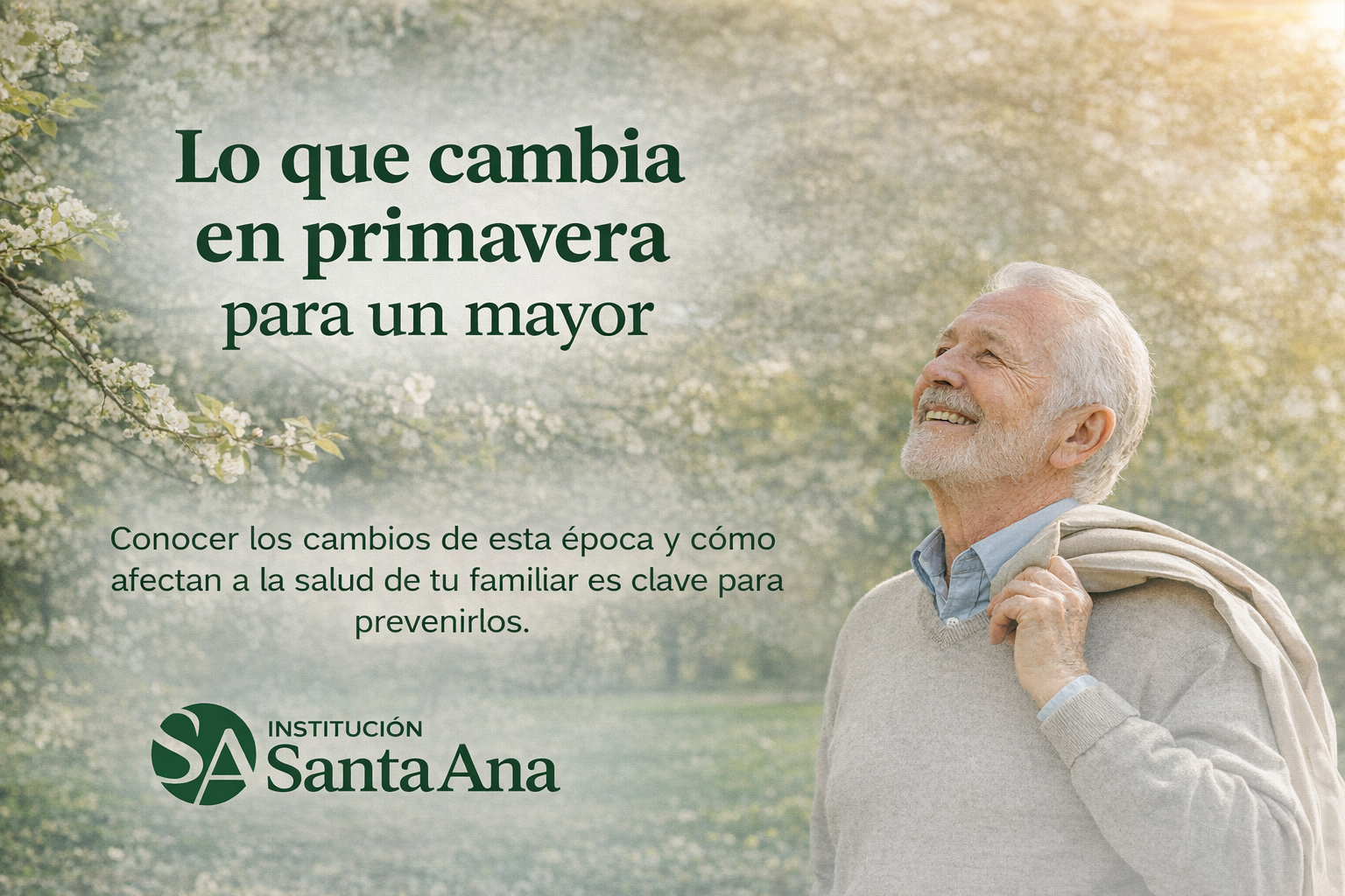 Salud de las personas mayores en primavera: riesgos y consejos para las familias