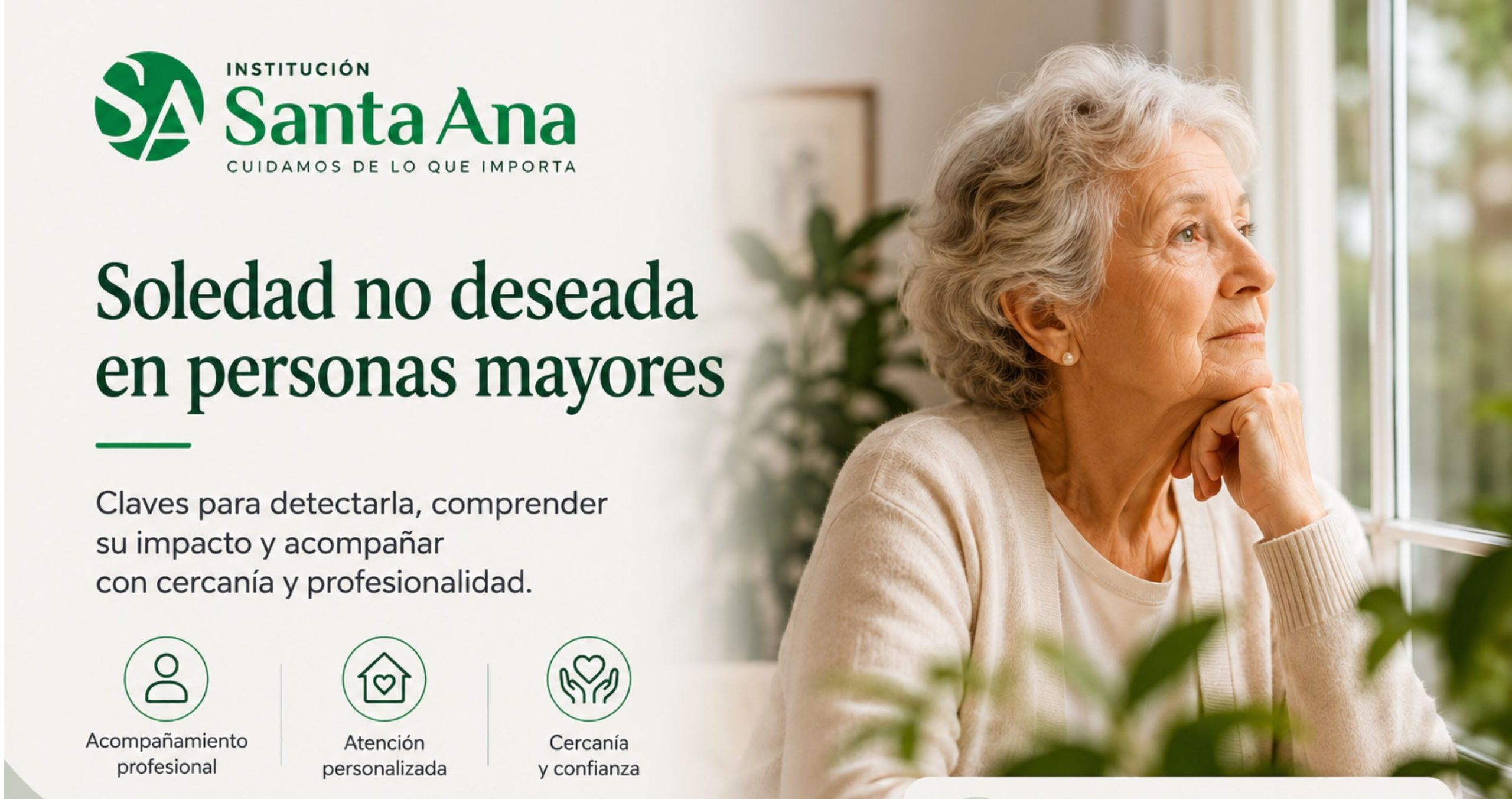 Soledad en personas mayores: cómo detectarla y actuar en Madrid